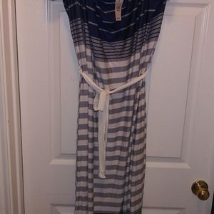 Striped maxi dress